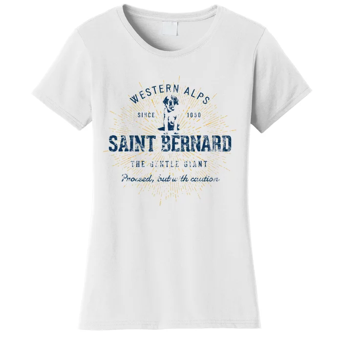 Retro Vintage Saint Bernard Women's T-Shirt