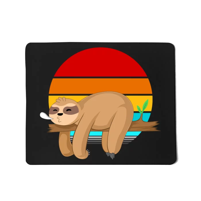 Retro Vintage Sloth Mousepad