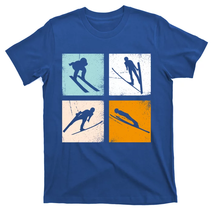 Retro Vintage Ski Jumping Clothes Ski Jump Fans Lovers Gift T-Shirt