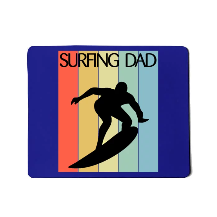 Retro Vintage Surfing Dad Coach Fathers Day Surfing Cool Gift Mousepad