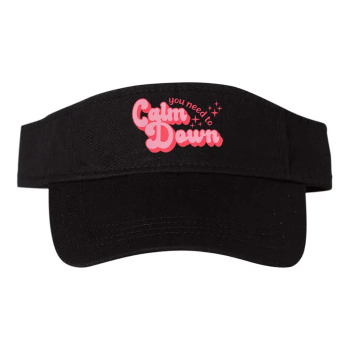 Retro Vintage Style Calm Down Valucap Bio-Washed Visor