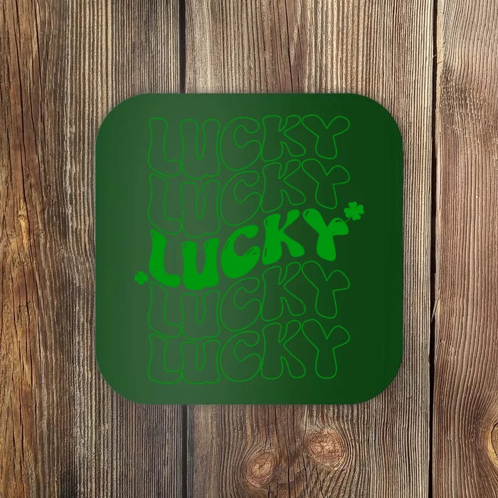 Retro Vintage St Patricks Day Lucky Coaster