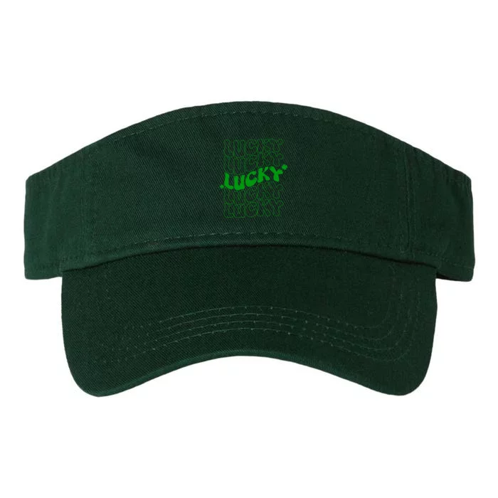 Retro Vintage St Patricks Day Lucky Valucap Bio-Washed Visor