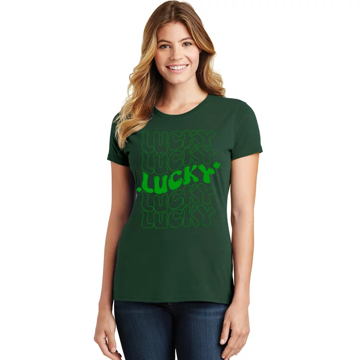 Retro Vintage St Patricks Day Lucky Women's T-Shirt