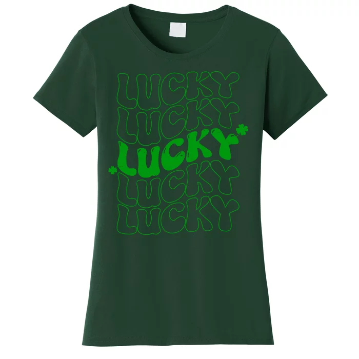 Retro Vintage St Patricks Day Lucky Women's T-Shirt