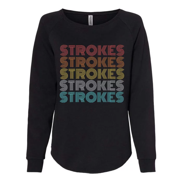 Retro Vintage Strokes Womens California Wash Sweatshirt