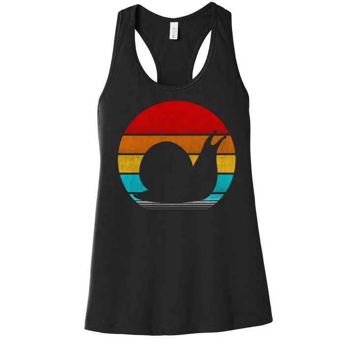 Retro Vintage Snail Women's Racerback Tank