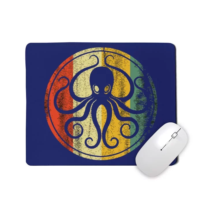 Retro Vintage Sea Monster Octopus Kraken & Cthulhu Mousepad