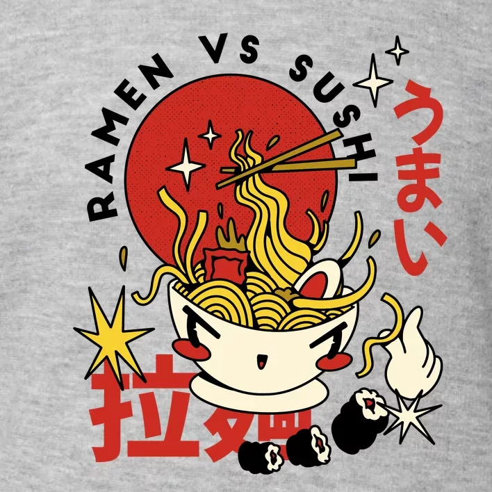 Ramen Vs Sushi Retro Japanese Food Toddler Sweatshirt