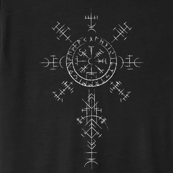 Retro Viking Symbol Compass Vegvisir Nordic Rune Celtic ChromaSoft Performance T-Shirt