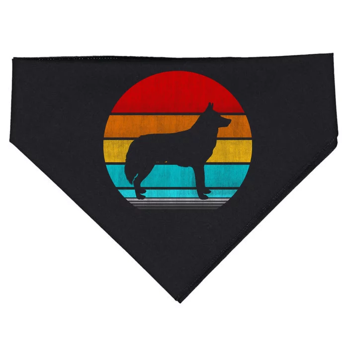 Retro Vintage Siberian Husky USA-Made Doggie Bandana