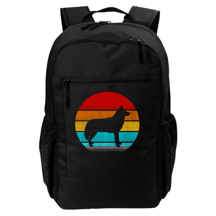 Retro Vintage Siberian Husky Daily Commute Backpack