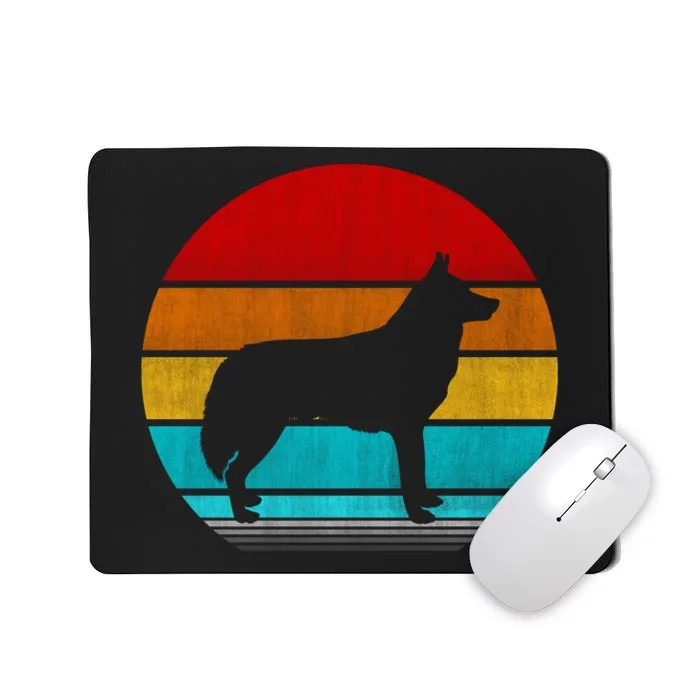 Retro Vintage Siberian Husky Mousepad