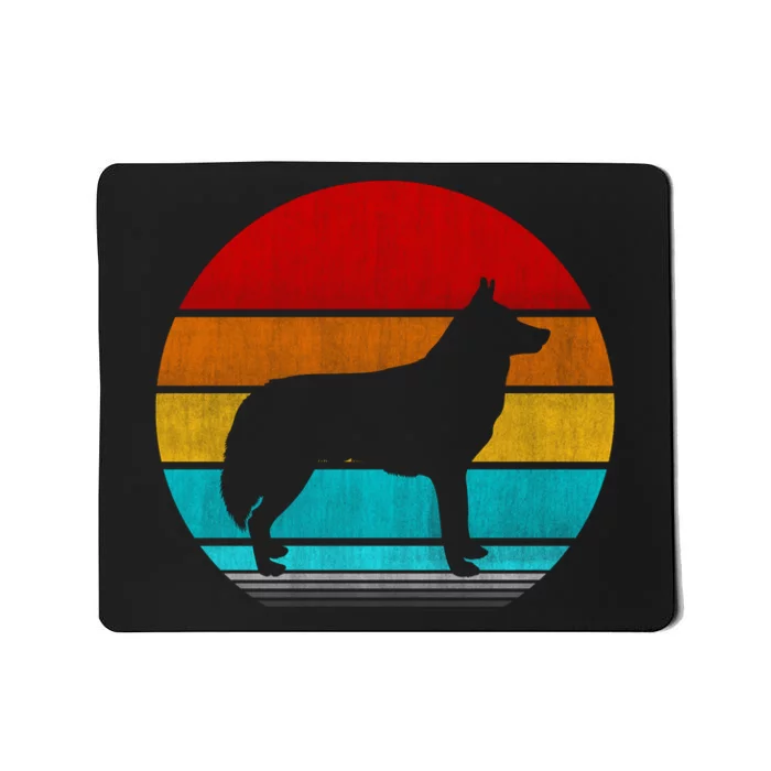 Retro Vintage Siberian Husky Mousepad