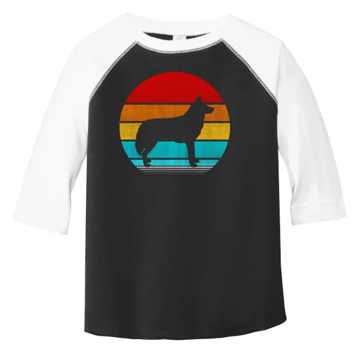 Retro Vintage Siberian Husky Toddler Fine Jersey T-Shirt