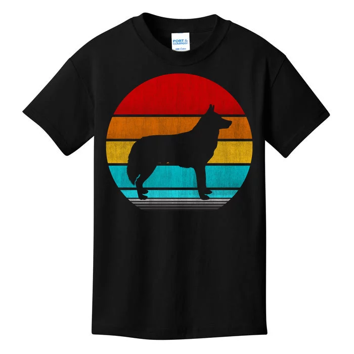 Retro Vintage Siberian Husky Kids T-Shirt