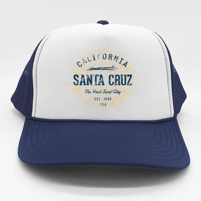 Retro Vintage Santa Cruz Gift Trucker Hat