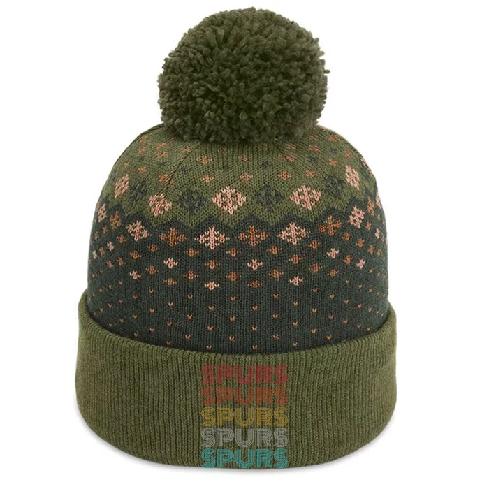 Retro Vintage Spurs The Baniff Cuffed Pom Beanie