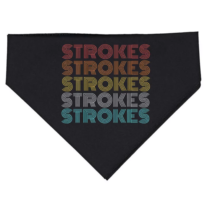 Retro Vintage Strokes USA-Made Doggie Bandana