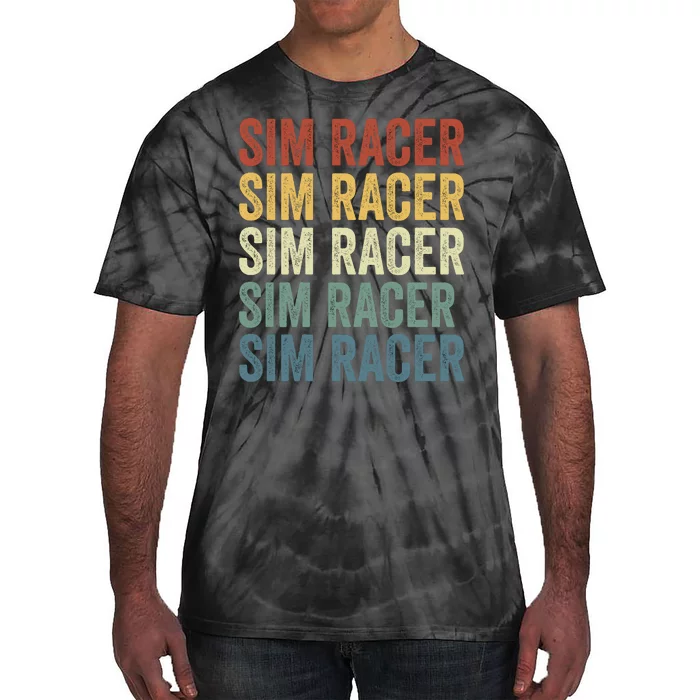 Retro Vintage Sim Racer Sim Racer Car Racing Sim Racing Funny Gaming Esport Tie-Dye T-Shirt