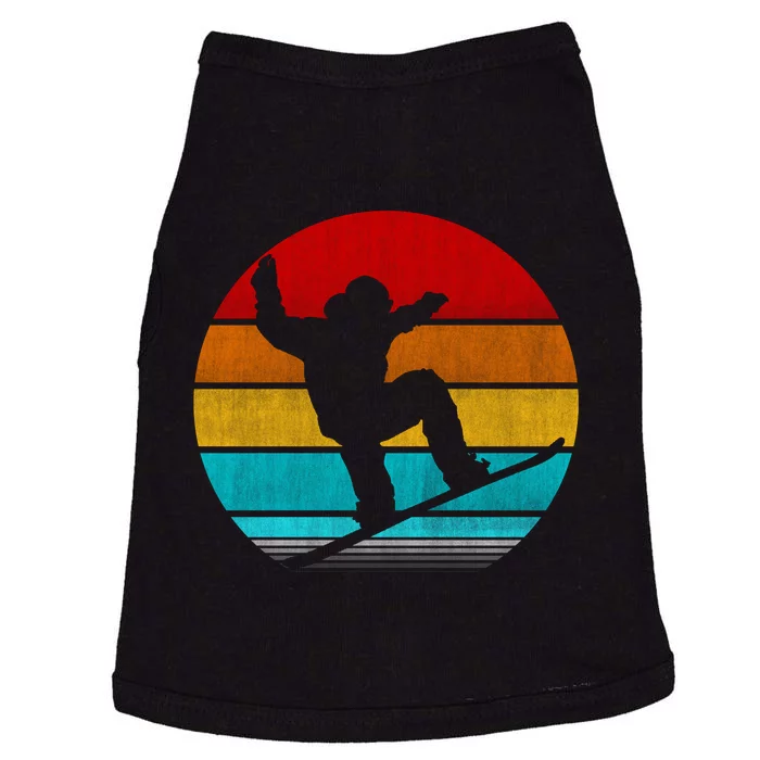 Retro Vintage Snowboarding Doggie Tank