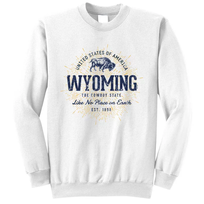 Retro Vintage State Of Wyoming Sweatshirt