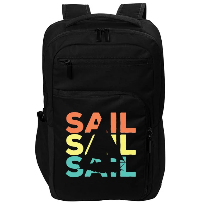 Retro Vintage Sail Sailing Gift Impact Tech Backpack