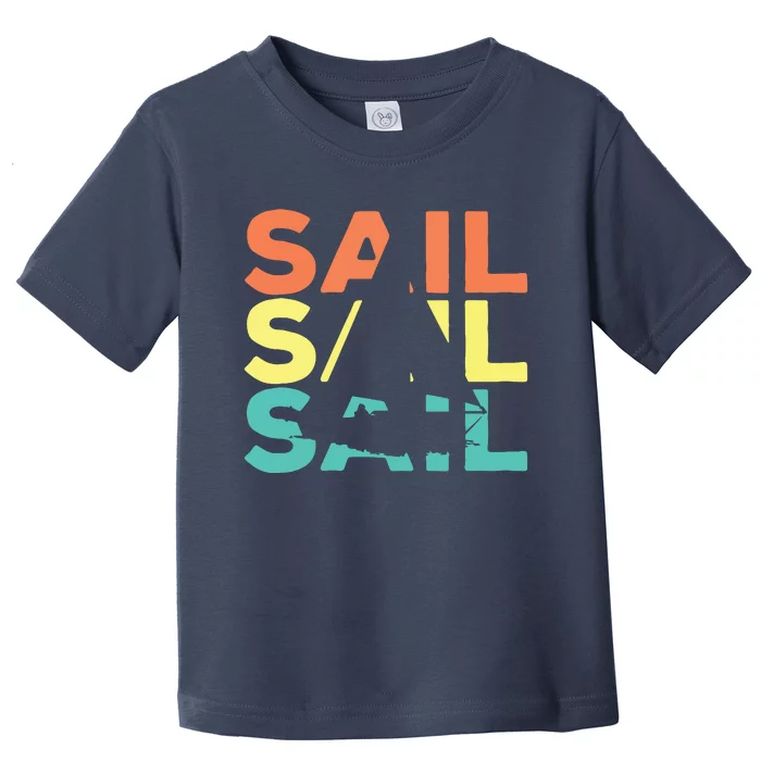 Retro Vintage Sail Sailing Gift Toddler T-Shirt