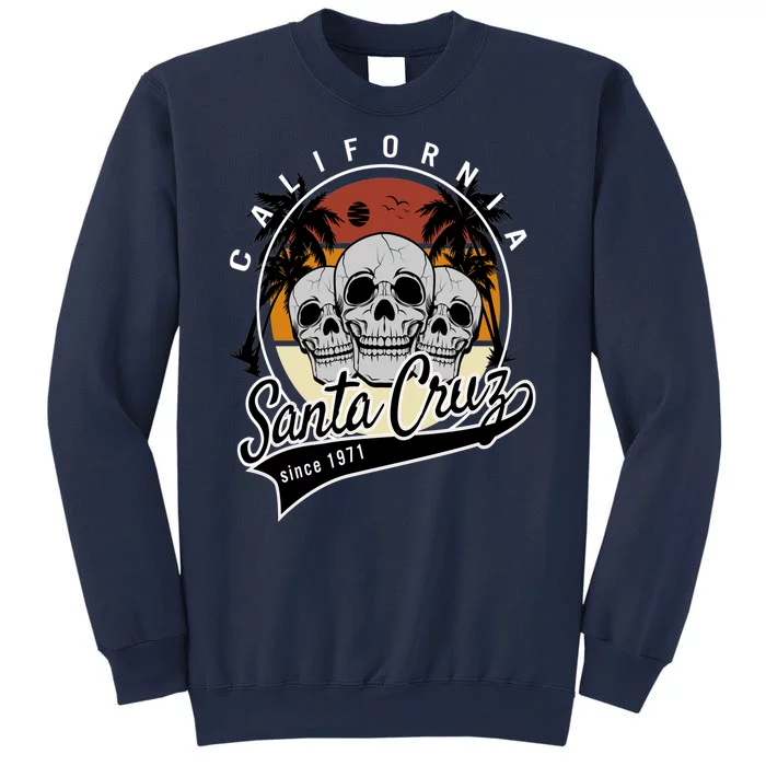 Retro Vintage Santa Cruz California Skull Street Wear Sweatshirt