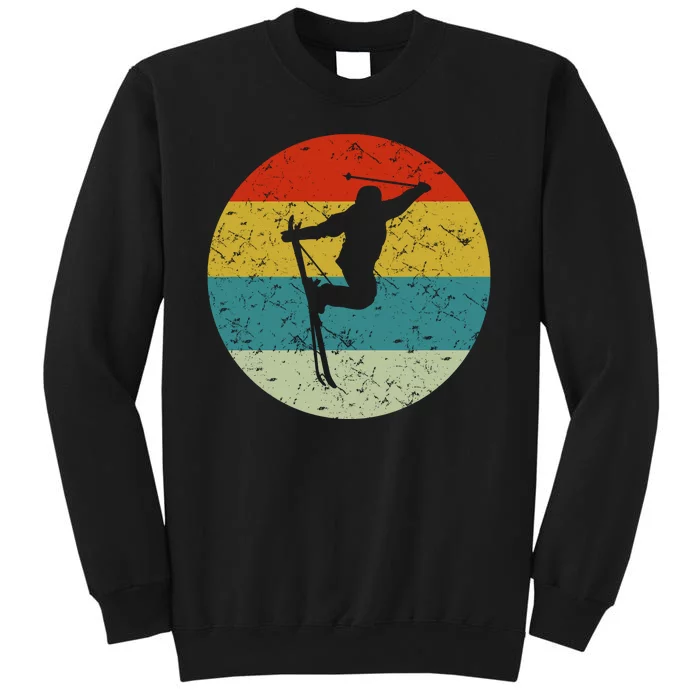 Retro Vintage Skiing Tall Sweatshirt