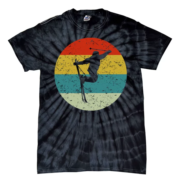 Retro Vintage Skiing Tie-Dye T-Shirt