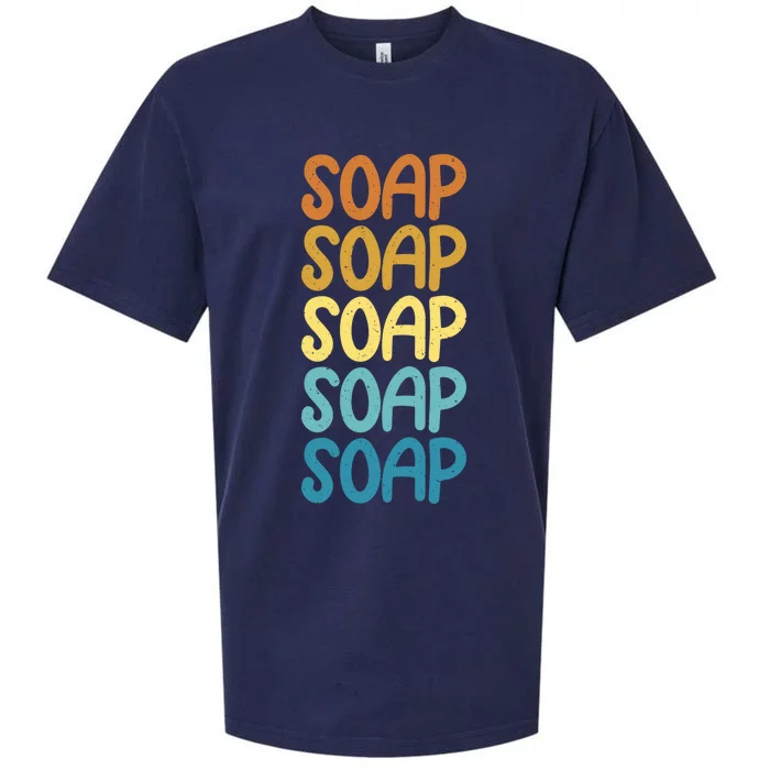 Retro Vintage Soap Maker Soap Making Expert Lover Gift Sueded Cloud Jersey T-Shirt