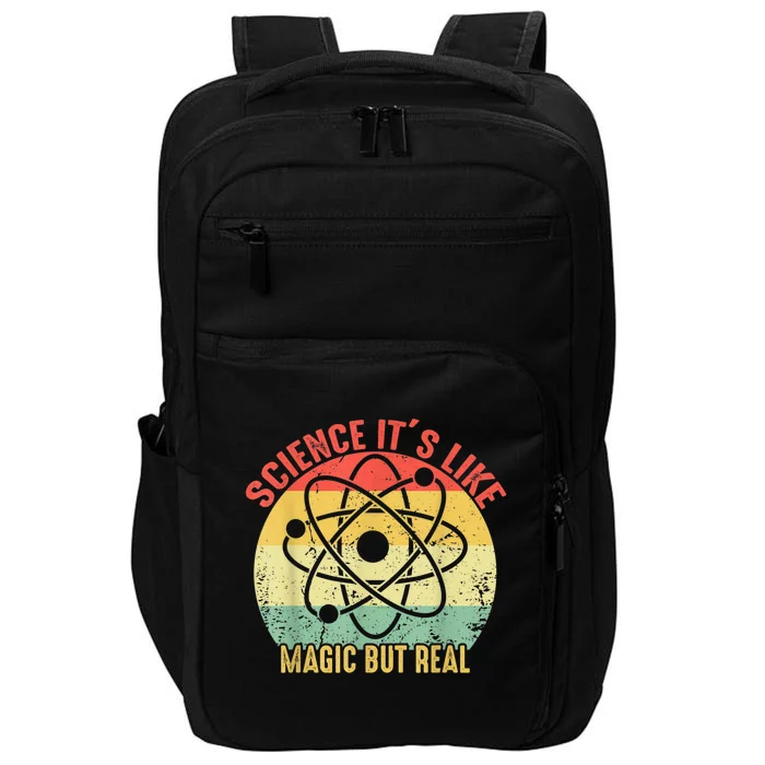 Retro Vintage Science Like Magic But Real Gift Impact Tech Backpack