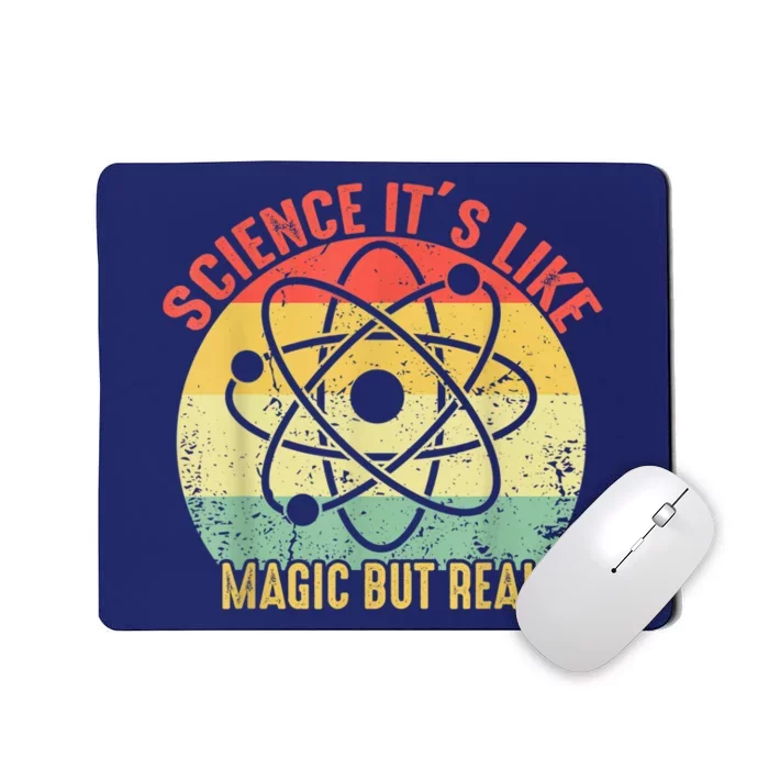 Retro Vintage Science Like Magic But Real Gift Mousepad