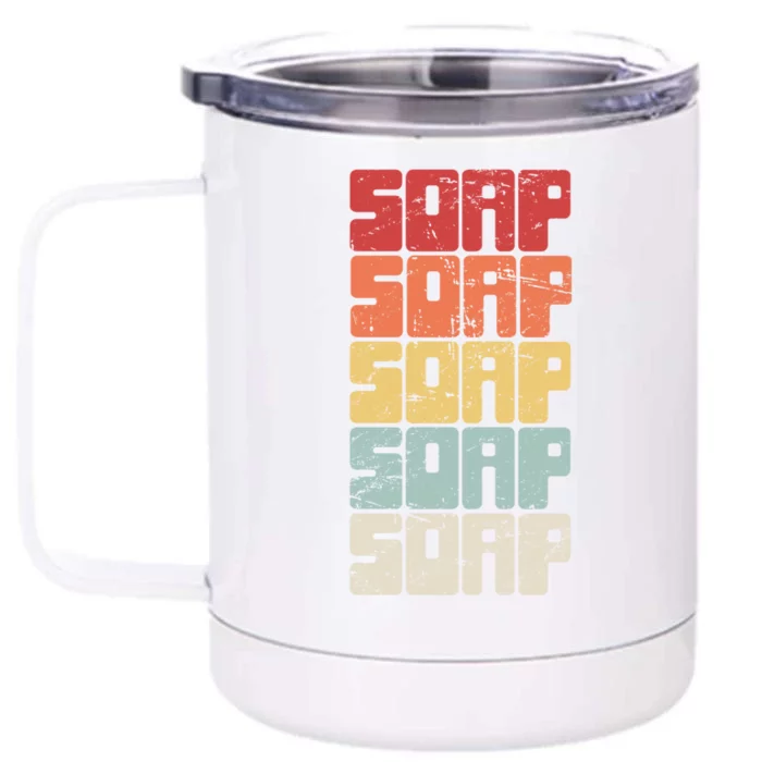 Retro Vintage Soap Maker / Craft Fair Home Soap Making Cool Gift Front & Back 12oz Stainless Steel Tumbler Cup