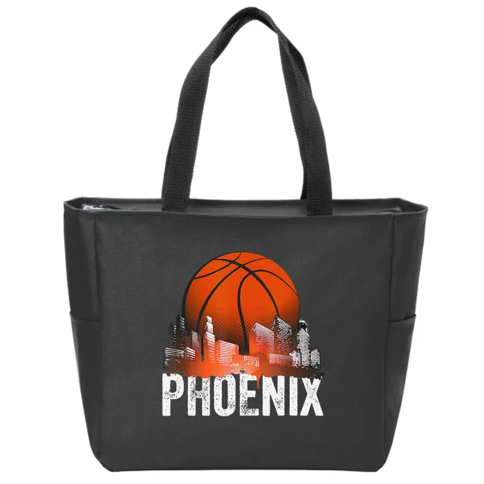 Retro Vintage Sunset Phoenix Arizona Zip Tote Bag