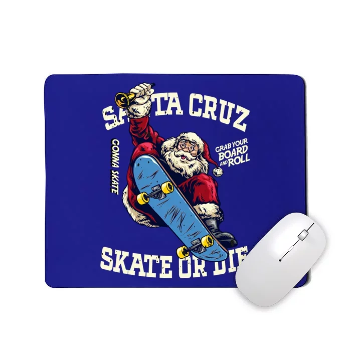 Retro Vintage Skateboard Street Wear Santa Cruz Jingle Bell Gift Mousepad