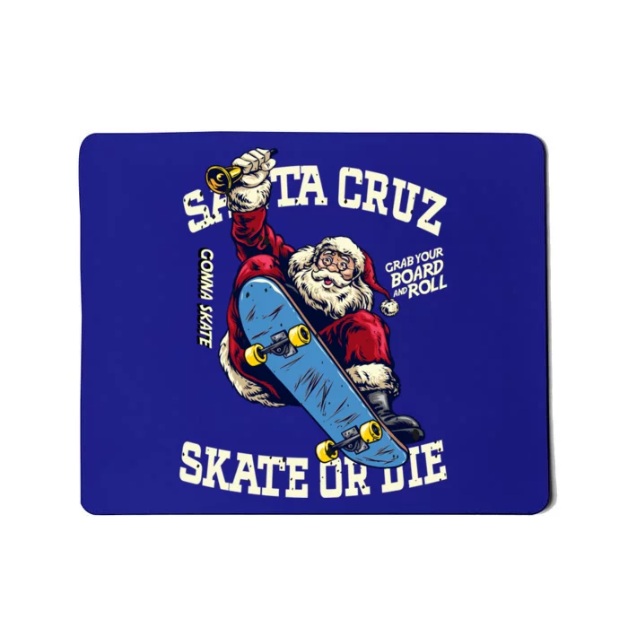 Retro Vintage Skateboard Street Wear Santa Cruz Jingle Bell Gift Mousepad