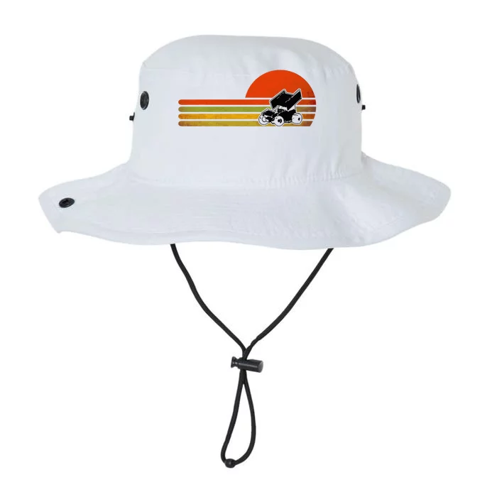 Retro Vintage Sprint Car Dirt Track Racing Distressed Legacy Cool Fit Booney Bucket Hat