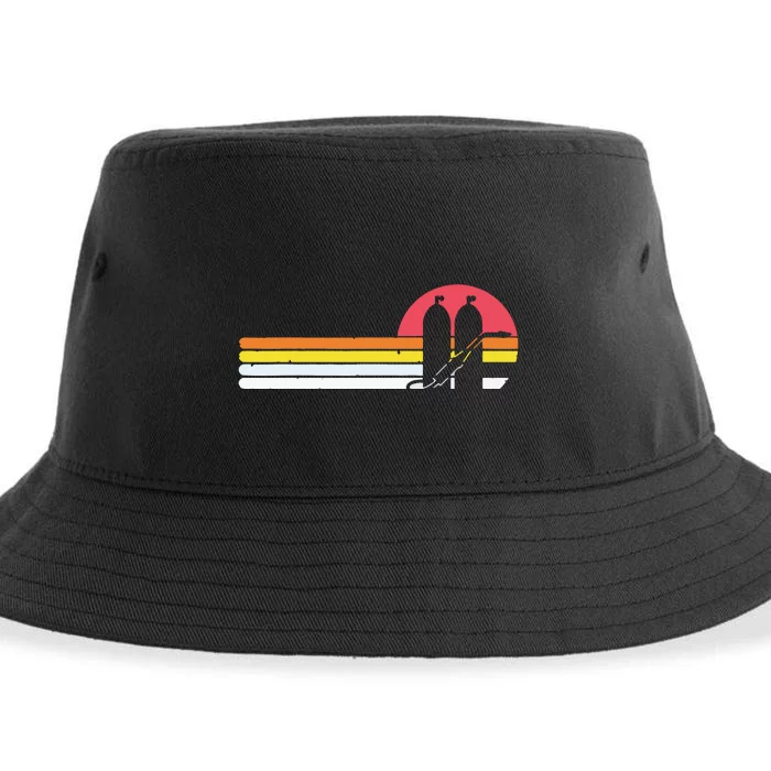 Retro Vintage Style Sunset Welder Sustainable Bucket Hat