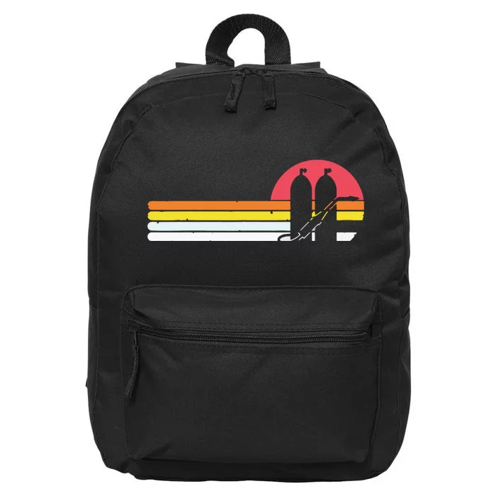 Retro Vintage Style Sunset Welder 16 in Basic Backpack