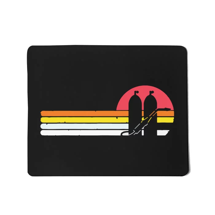 Retro Vintage Style Sunset Welder Mousepad