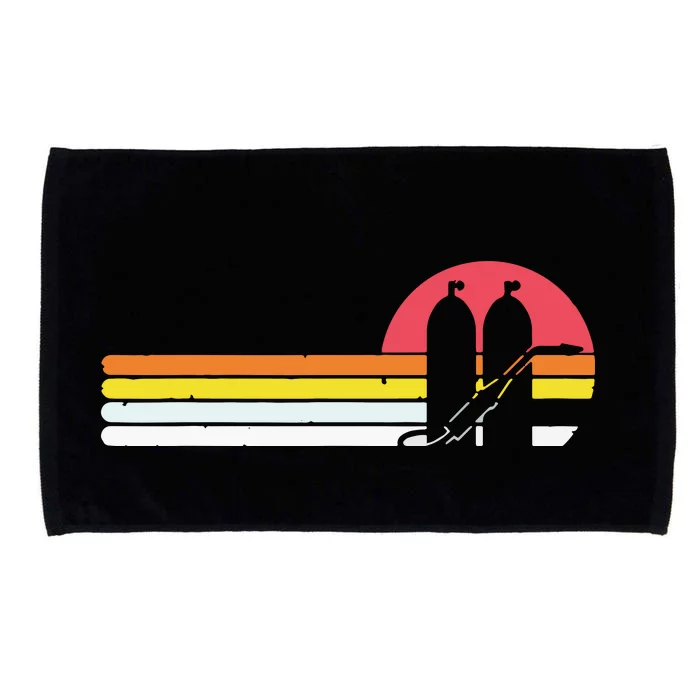 Retro Vintage Style Sunset Welder Microfiber Hand Towel