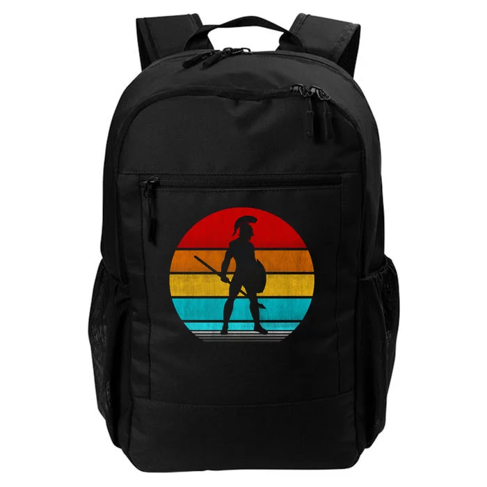 Retro Vintage Spartan Warrior Daily Commute Backpack