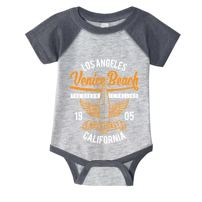 Retro Vintage Surf Design Infant Baby Jersey Bodysuit