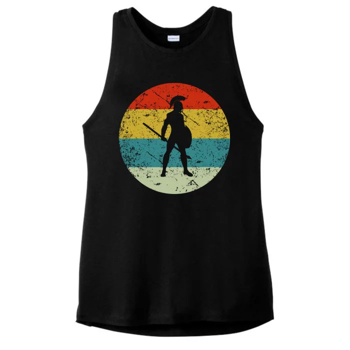 Retro Vintage Sparta Ladies Tri-Blend Wicking Tank