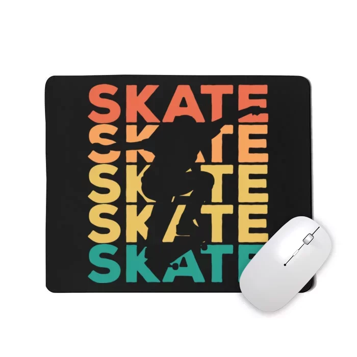 Retro Vintage Skating Gift For Skaters Mousepad