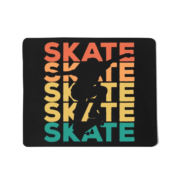 Retro Vintage Skating Gift For Skaters Mousepad