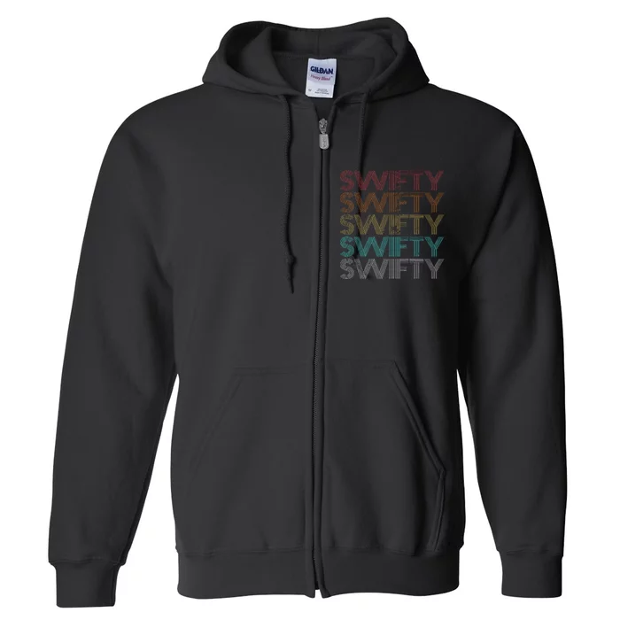 Retro Vintage Swifty Full Zip Hoodie