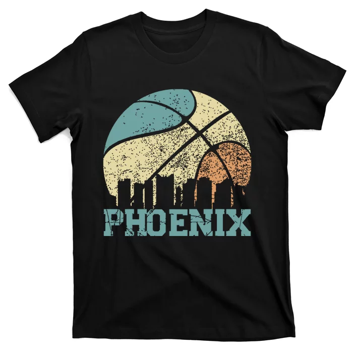 Retro Vintage Sunset Arizona State Phoenix Basketball T-Shirt